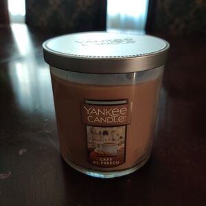 New Yankee Candle 7 oz Cafe Al Fresco Coffee Scented Candle